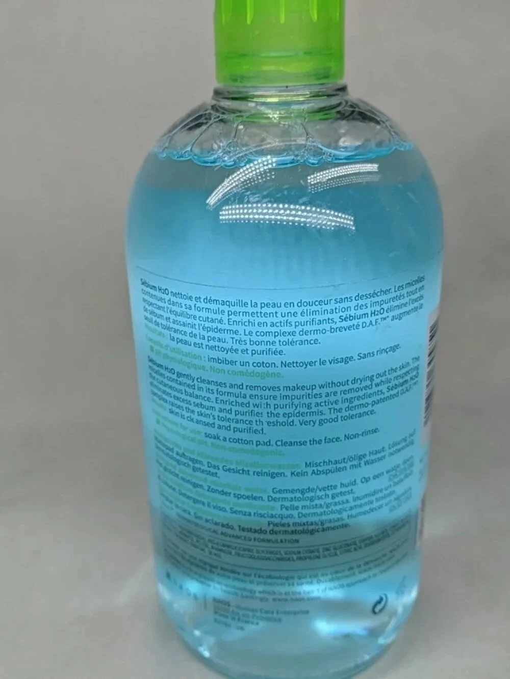 Bioderma Sebium H20 Purifying Cleansing Solution 500 ml 16.9 Fl Oz